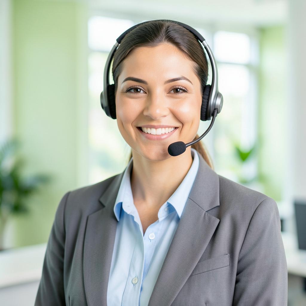 Atendente pronto para ajudar você no Portal Do Cliente